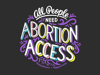 Planned Parenthood "Bans Off Our Bodies" Artist Series abortion is healthcare bans off our bodies digital art hand lettering lgbtqia planned parenthood procreate roevwade