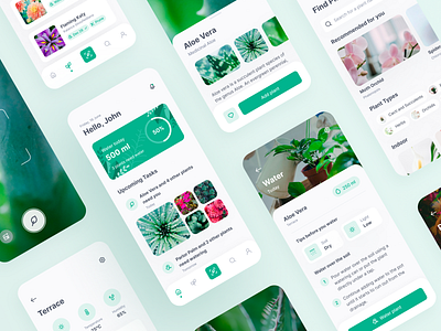 Plant Care App app app design design figma inspire mobile app mobile app design mobile design mobile ui plant plant care plants plants app prototype ui ui ux ui design uidesign ux ux design