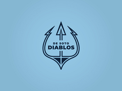 Diablos Logo branding breakout de soto devil devils diablo diablos escape escape room kansas kansas city logo pitchfork prop soccer