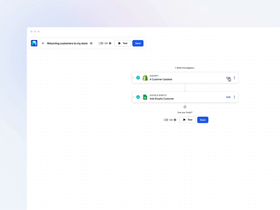 Add a new field in the builder for the MESA app automation builder builder flow design desktop flow interface minimal platform product shopify ui ux workflow