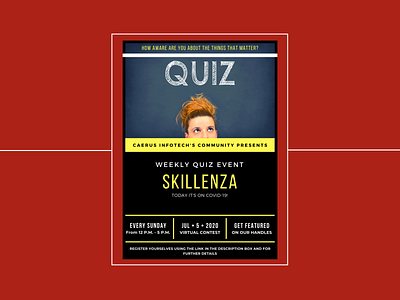 Skillenza's Official Poster branding edtech graphic design poster art startup