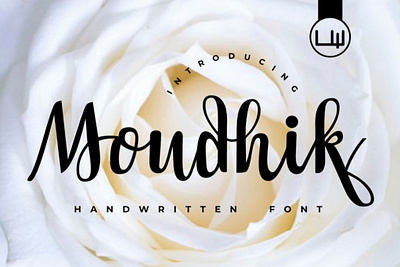 Moudhik Font beautiful font branding chic cover design font handwritten font invitation luxury design script stylish typeface typography