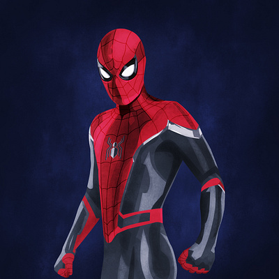 Spidey fanart illustration marvel photoshop spider man vector