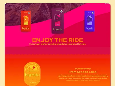 Bayride Extracts website branding cannabis branding cannabis design webflow website