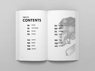 500 Page Book: Contents Page book design design icon illustration minimal typography