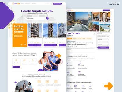 Landing Page for Homeclick branding and identity daily inspiration daily ui design home landingpage product design realstate ui web web responsive webdesign website