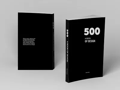 500 Page Book: Cover Page book design design icon illustration minimal typography