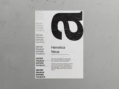 Type Specimen design minimal typography