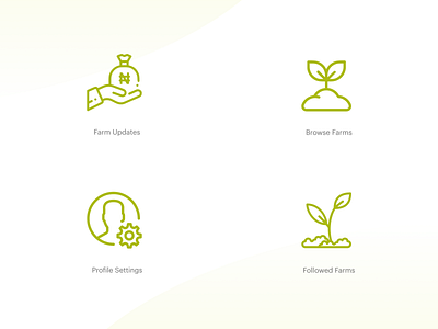 Farmcrowdy App Dashboard Iconography — Vol 1 agriculture agritech icon iconography nigeria ui ux