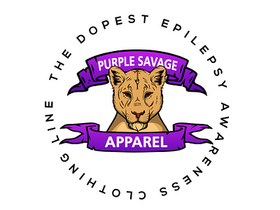 Purple Savage Apparel Logo Design adobeillustrator branding characterdesign design graphic design illustration logo logodesign vector