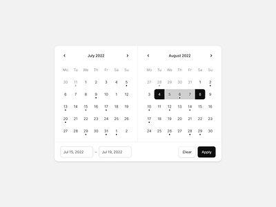 TCT Design System - Date Picker Wide date date picker datepicker design design system product design uiux design ux design