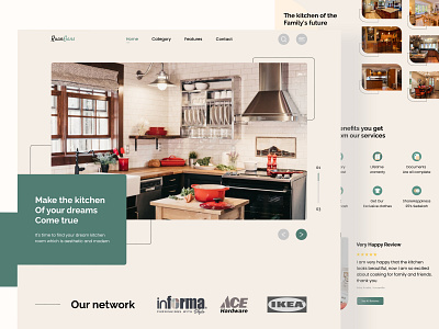 Dream Kitchen ~ Landing Page aesthetic classic clean clean ui furniture furniture design furniture website interface interior interior architecture interiordesign kitchen kitchen design modern trends 2021 trendy design uiux