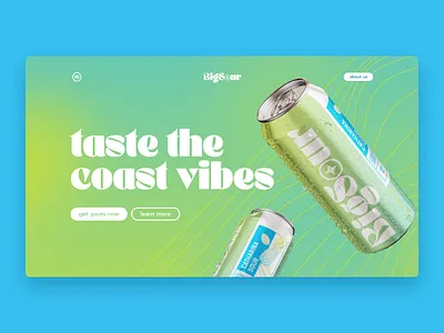 Beer Website Hero Concept beer beer label branding clean design graphic design typography ui ux web website