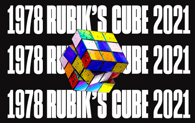 NFT TRAINING RUBISK'S CUBE 3d c4d illustration redshift rubiks cube typography