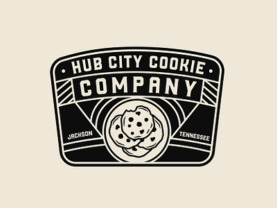 Hub City Cookie Company Vintage Badge badge logo brand design branding logodesign typography vintage vintage badge vintage logo