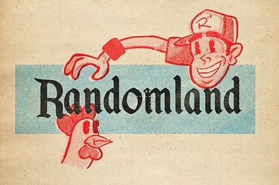 Randomland "Disney Variant" 1950s analog graphic design illustration mid century randomland retro