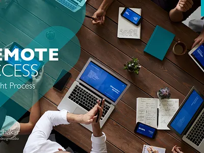 Remote Access branding concept design india ux design