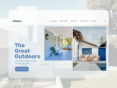 Ohana | Landing Page Daily UI 003 app design branding daily ui dailyui dailyui 003 design figma ui ux web webdesign website