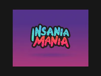 INSANIA MANIA branding church design color design kids art logo typography