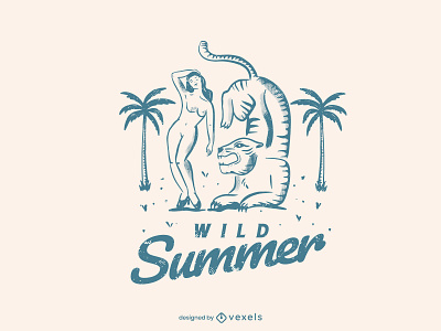 Woman design feminine illustration summer vector woman