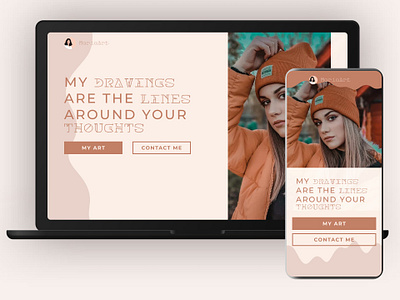 MariaArt art branding design minimal mobile typography ui ux web website