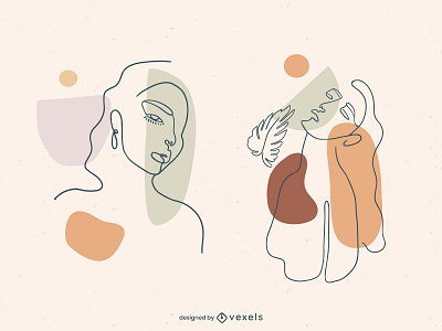 Abstract abstract design illustration line lineart vector