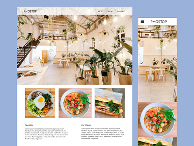 Vietnamese café website cafe design food landing restaurant ui ux web website concept website design