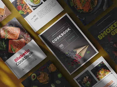 10 Covers for Cookbook in Adobe Illustrator adobe illustrator book cover book cover design cookbook cookbook template