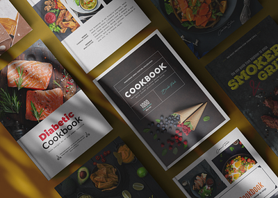 10 Covers for Cookbook in Adobe Illustrator adobe illustrator book cover book cover design cookbook cookbook template