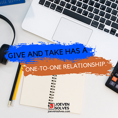 GIVE AN TAKE HAS A ONE TO ONE RELATIONSHIP. branding design illustration illustrator minimal motivation typography ui website