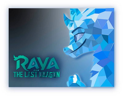 dragon Sisu 1 adobe illustrator design dragon dragonsisu draw illustration lowpolyart raya the last dragon typography