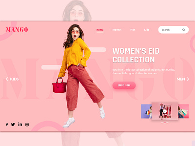 Fashion Banner Design branding design graphic design icon typography ui design ux ux desgin ux design web