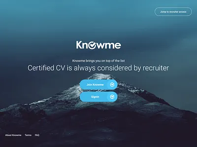 Signin/Signup page for Candidates to create & Certify their CV adobe photoshop applicants cv cv resume dark theme dark ui dribbble dribbble best shot dribbbleweeklywarmup flatdesign graphic design modern design mountain recruitment recruitment agency signin signup uidesign web website design