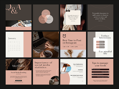 Engagement Canva Template branding canva template design editorial design grid instagram post instagram template layout layout design typography