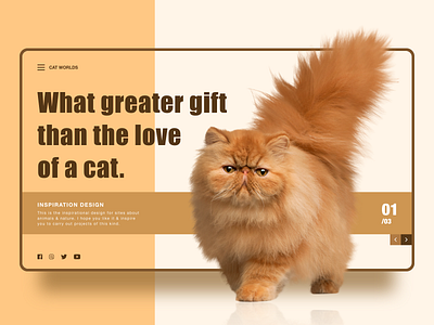 Cat Worlds Web Design animal cats design pets ui ux web web design webdesign webpage website website design