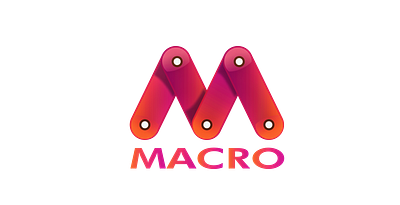 Logo Design for MACRO abstract logo branding design icon illustration illustrator logo logo design macro media media player minimal logo multimedia