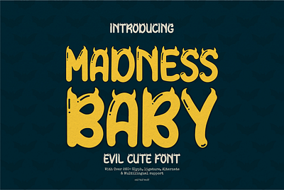 Madness Baby | Evil Cute Font comic