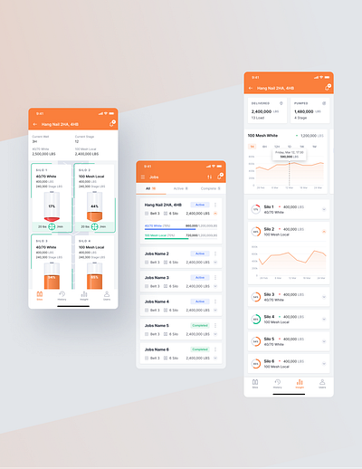 Storage System Management App app design graphic design inventory management mobile app ui userinterface ux