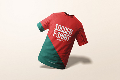 Soccer T-Shirt Mockup 3d