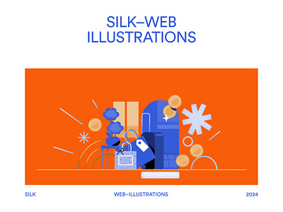 Silk graphic design illustrations ui