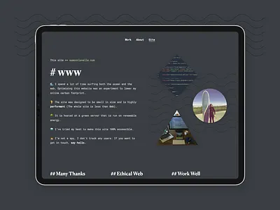 Portfolio Redesign Site coding performance website