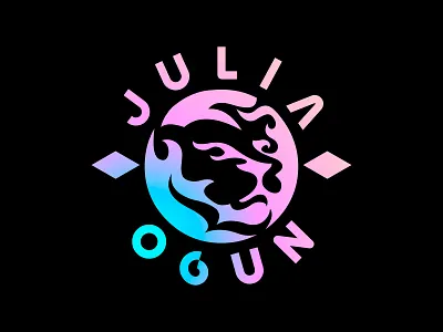 Julia Ogun branding design fire icon identity illustration logo logotype music ogun panther singer typography