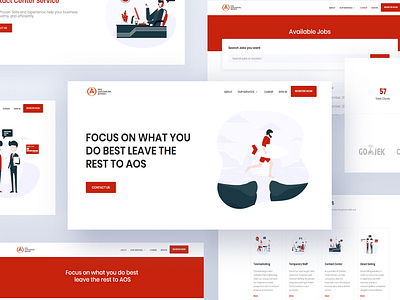 mockup redesign aosweb illustration redesign ui ux web