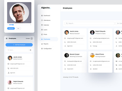 Employee Dashboard UI Design app designer best ui designer best ux designer card components dashboard employee employee dashboard employee data employee list mobile designer mobile responsive modal product product design staff list stuff stuff list ui designer ux designer