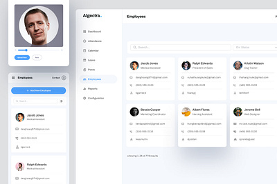 Employee Dashboard UI Design app designer best ui designer best ux designer card components dashboard employee employee dashboard employee data employee list mobile designer mobile responsive modal product product design staff list stuff stuff list ui designer ux designer