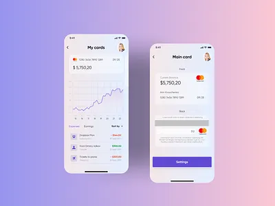 Banking app concept app bank design ui ux