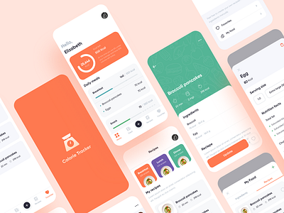 Calorie Tracker app calorie design food ios mobile recipe recipe app restaurant tracking tracking app trending ui ui design ux design