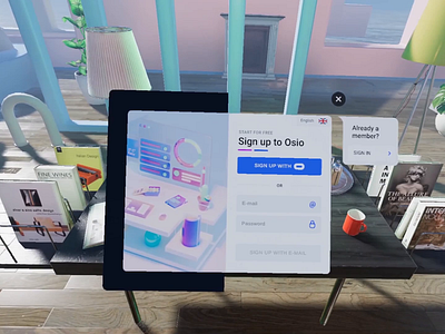 VR Registration prototype #1 3d animation ar ardesign blender design register registration sigh up signup ui unity ux virtualreality vr vrdesign vrui vrux xr xrdesign