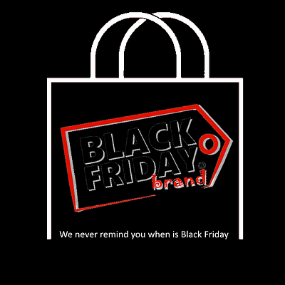 We never remind you it it Black Friday 2 black friday black friday brand black friday branding black friday online shop black friday online store branding design illustration logo