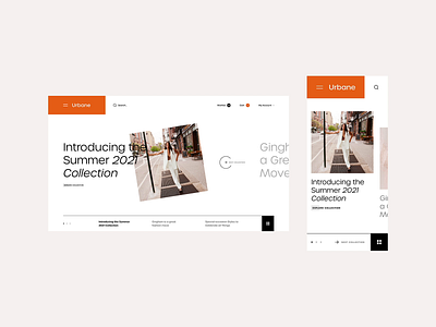 Urbane™ brand design ecommerce ecommerce app ecommerce business ecommerce design ecommerce shop inspiration lookbook shop store ui ui design ux ux design web web design